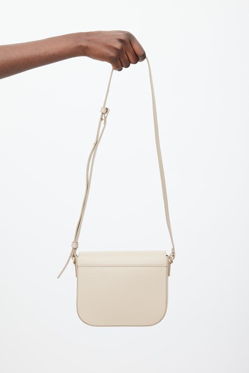 DeMellier Beige & Gold Leather Vancouver Bag