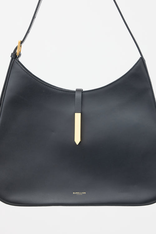 DeMellier Black Leather Tokyo Shoulder Bag