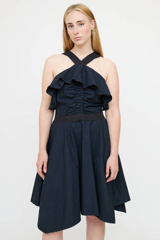 Derek Lam Ruffled Midi Dress