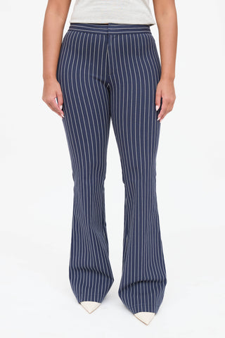 Derek Lam Striped Flared Trouser