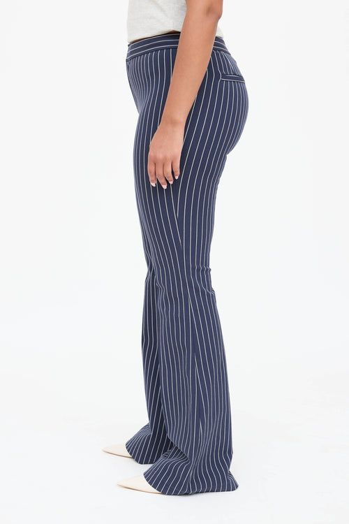 Derek Lam Striped Flared Trouser