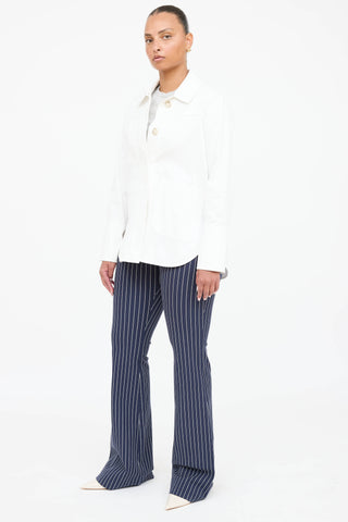 Derek Lam Striped Flared Trouser