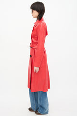 Derek Lam Leather Trench Coat