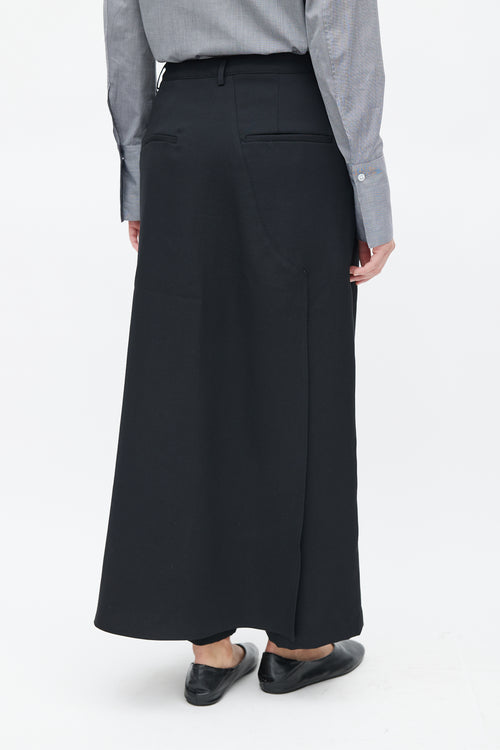 Deveaux Black Skirt Overlay Trouser