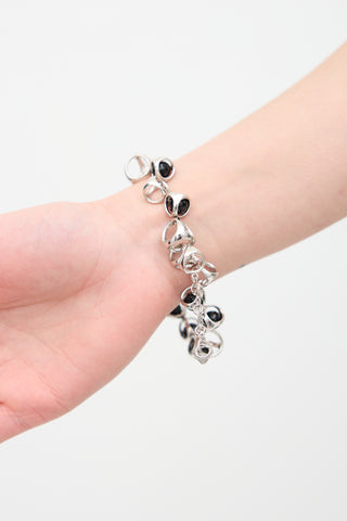 Di Modolo Sterling Silver & Onyx Triadra Argento Bracelet