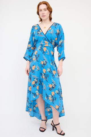 Diane von Furstenberg Floral Wrap Dress