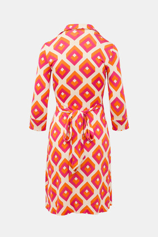 Diane von Furstenberg Silk Printed Wrap Dress