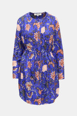 Diane von Furstenberg Silk Floral Drawstring Dress