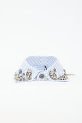 Dice Kayek Striped Embellished Collar