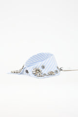 Dice Kayek Striped Embellished Collar