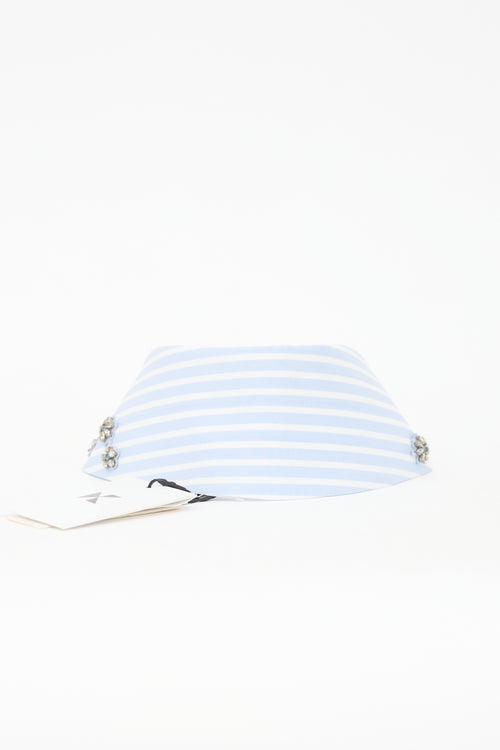 Dice Kayek Striped Embellished Collar