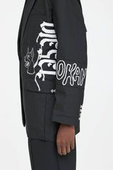 Diesel Wool Embroidered Blazer