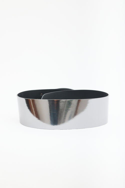 Diesel Faux Leather B-1dr Logo Plaque Belt