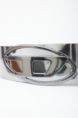 Diesel Faux Leather B-1dr Logo Plaque Belt