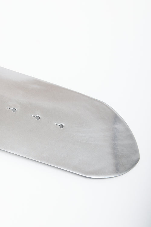 Diesel Faux Leather B-1dr Logo Plaque Belt