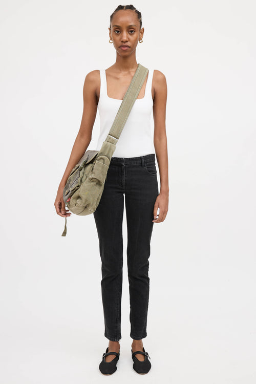 Diesel Leather Messenger Bag