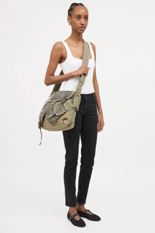 Diesel Leather Messenger Bag