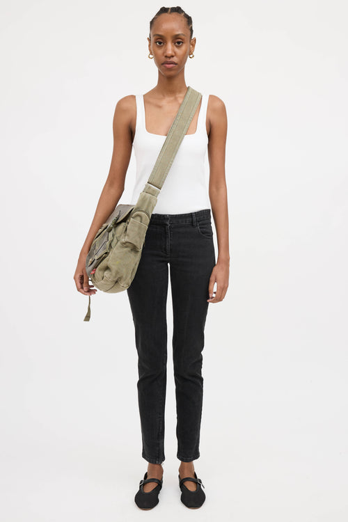 Diesel Leather Messenger Bag