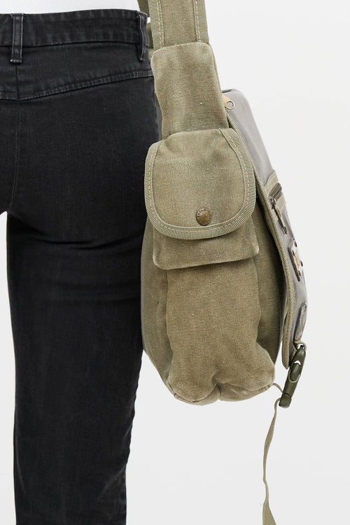 Diesel Leather Messenger Bag