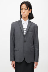 Diesel Grey Snap Button Blazer
