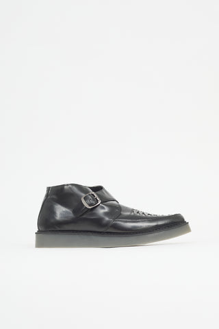 Diesel Leather Woven Dress Shoe