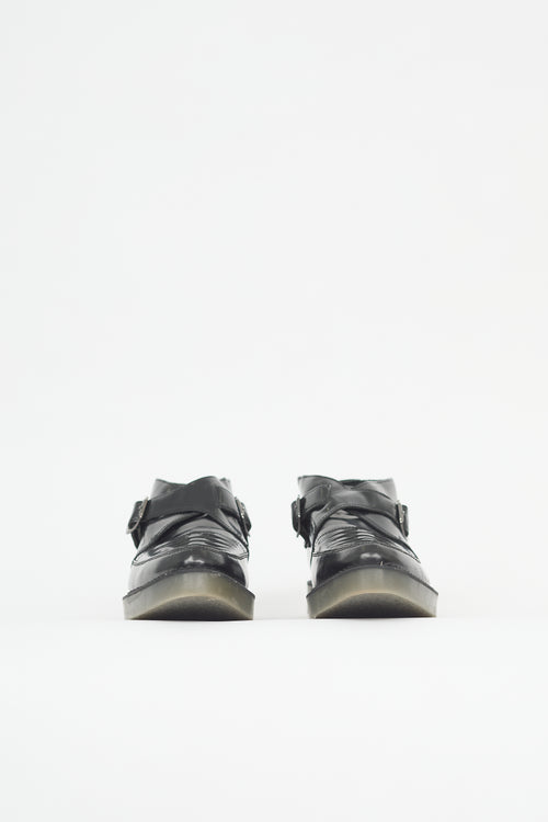 Diesel Leather Woven Dress Shoe