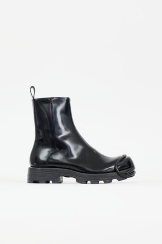 Diesel Leather D-Hammer Zip Boot