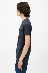 Diesel Navy & Black Logo T-Shirt