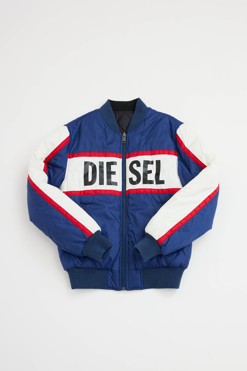 Diesel Kids Reversible Bomber Jacket