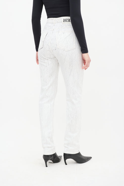 Diesel White D-EISELL-SP4  Jeans