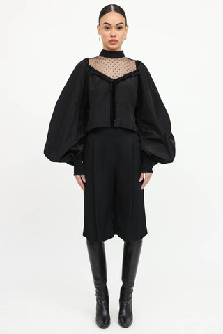 Ruffled Paneled Top