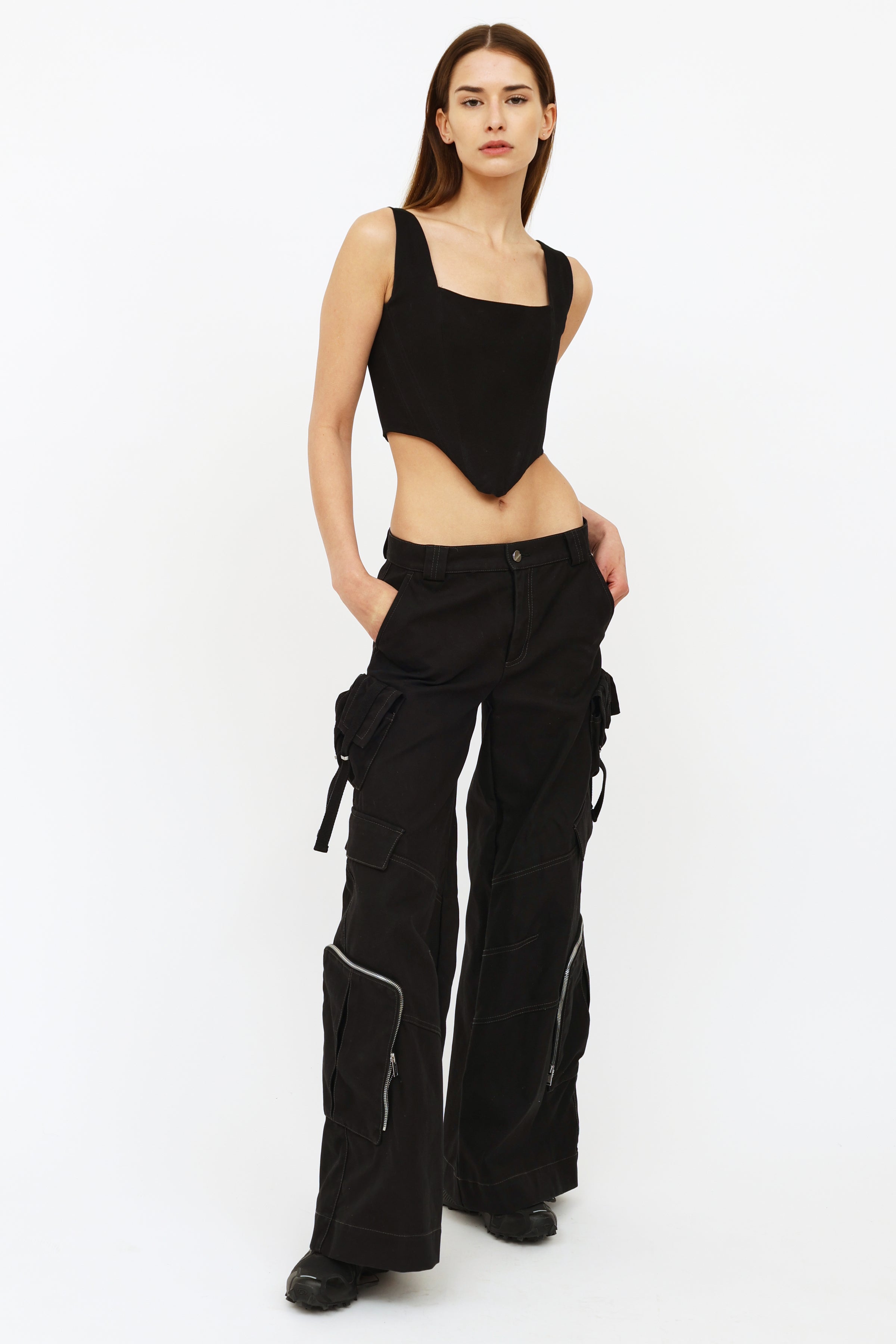 Dion Lee  Black Cargo Pants  VSP Consignment