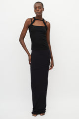 Dion Lee Black Double Strap Holster Tank Top