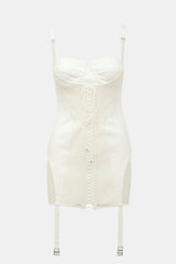 Dion Lee Lace Up Corset Mini Dress
