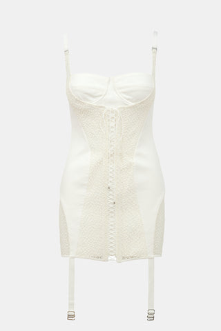 Dion Lee Lace Up Corset Mini Dress