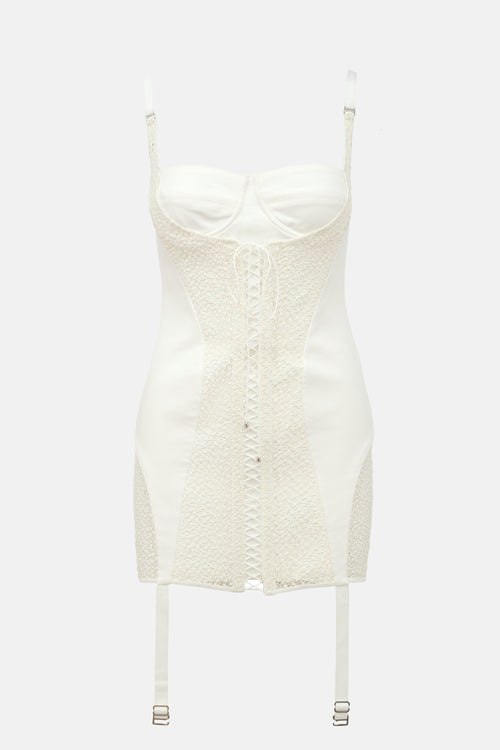 Dion Lee Lace Up Corset Mini Dress