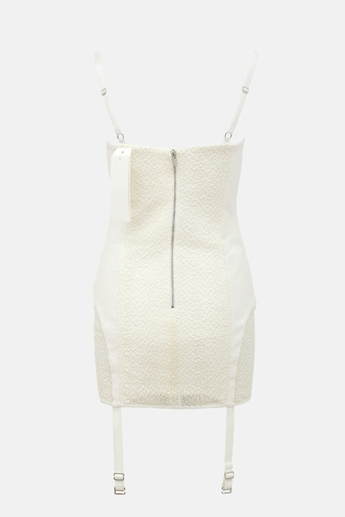 Dion Lee Lace Up Corset Mini Dress