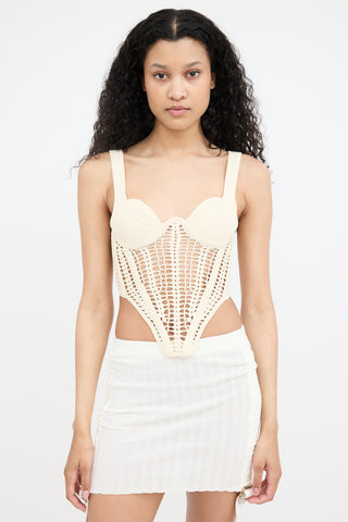 Dion Lee Crochet Corset Top