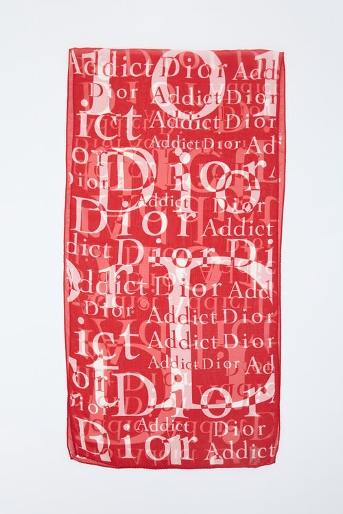 Dior 2000s Silk Addict Scarf