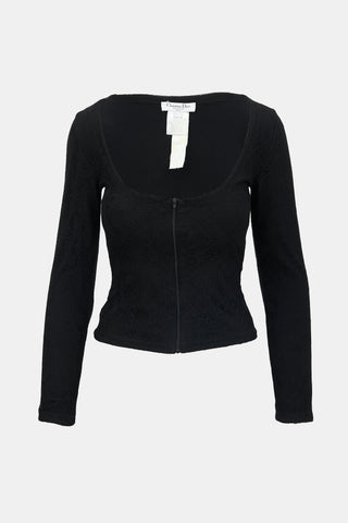 Dior 2004 Lace Long Sleeve Top