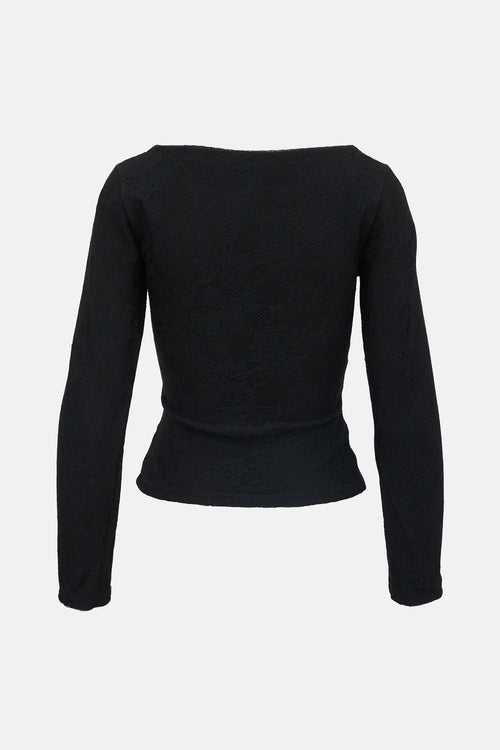 Dior 2004 Lace Long Sleeve Top
