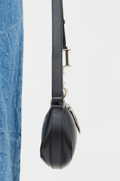 Dior 2005 Leather D-Charm Pochette Bag