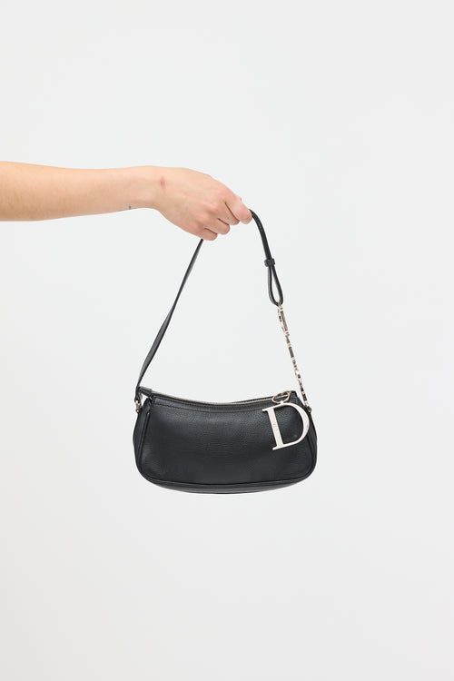 Dior 2005 Leather D-Charm Pochette Bag
