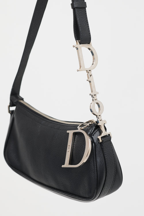 Dior 2005 Leather D-Charm Pochette Bag