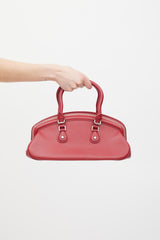 Dior 2005 Red Leather Dectective Bag