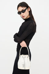 Dior 2007 Diorissimo Drawstring Bucket Bag