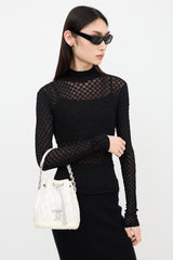 Dior 2007 Diorissimo Drawstring Bucket Bag