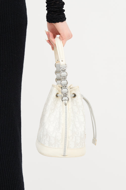 Dior 2007 Diorissimo Drawstring Bucket Bag