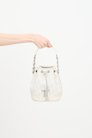 Dior 2007 Diorissimo Drawstring Bucket Bag