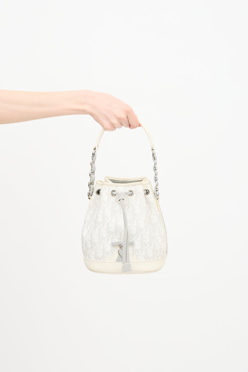 Dior 2007 Diorissimo Drawstring Bucket Bag